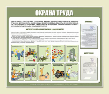 С01 Стенд Охрана труда ( 1200х1000 мм, пластик ПВХ 3 мм, Прямая печать на пластик) - Стенды - Стенды по охране труда - ohrana.inoy.org